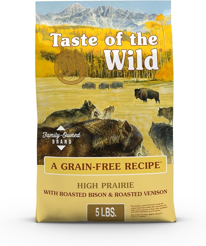 Taste of the Wild, Dry Dog Food High Prairie Canine Formula with Roasted Bison and Venison, 80 Ounce