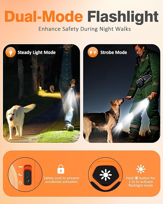 Dog Bark Deterrent Devices | Stop Your & Neighbor’s Dog Barking | 3X Ultrasonic & 23ft Range Anti Barking Device | Dog Behavior Correction Training Indoor Outdoor