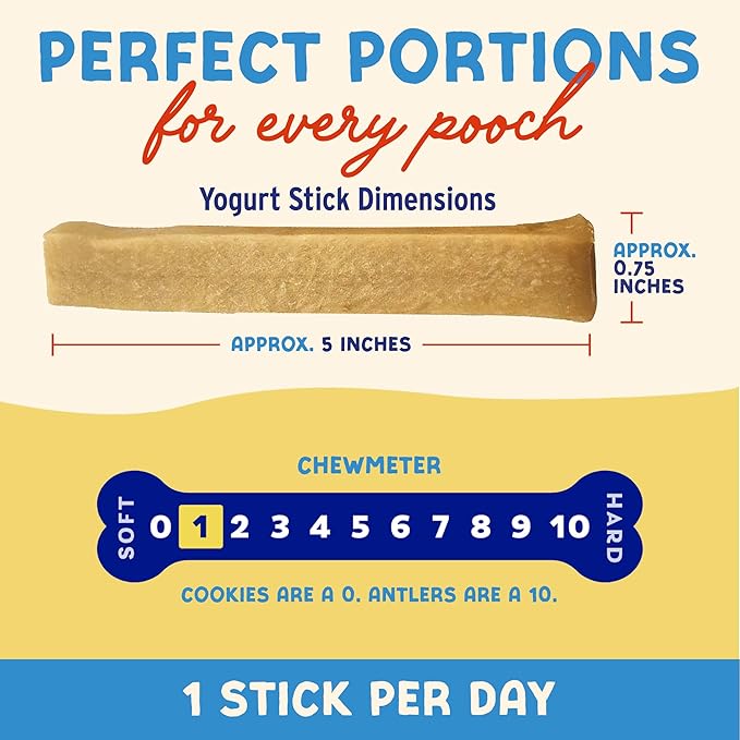 Himalayan Dog Chew Strawberry Honey Yogurt Sticks for Dogs | Protein-Rich Treats with Prebiotics & Probiotics | Lactose-Free, Grain-Free, Gluten-Free | Healthy Yogurt Chews for All Breeds | 5 Count
