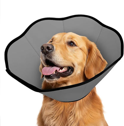 MIDOG Dog Cone Collar After Surgery, Soft Dog Cone Alternative to Stop Licking,Adjustable Elizabethan Recovery Cones for Small to Large Sized Dogs