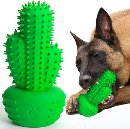 Pamlulu Dog Chew Toys Dog Toothbrush Stick Teeth Cleaning Brush Dental for Medium Large Dog, Puppy Christmas,Easter Birthday Gifts,Outdoor Squeaky Toys for Aggressive Chewers Tough Toys Interactive