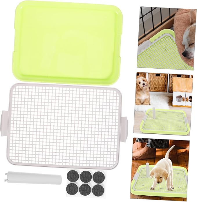 LIOOBO Pet Toilet Training Potty Small Portable Dog Potty Tray Easy to Clean Non-Slip for Indoor Use