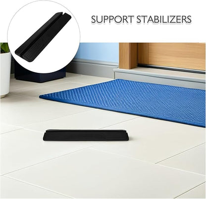 2pcs Dog Gate Support Feet: Stabilizer for Freestanding Pet Fence, 17.7x5.1 Panel Reinforcement Fittings for Configurable Dog & Baby Gates