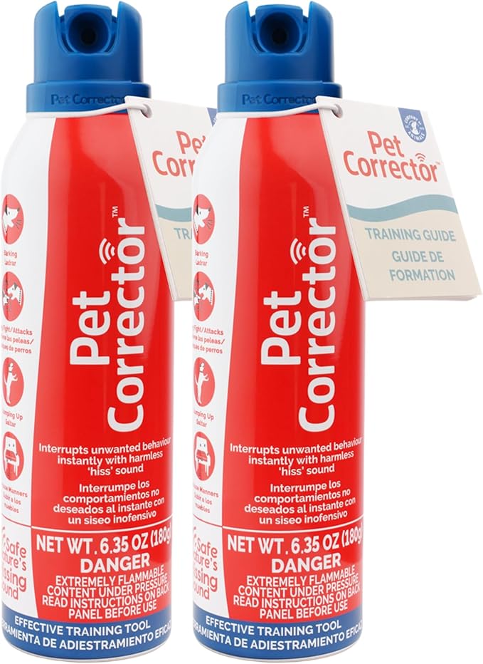 PET CORRECTOR Dog Trainer, 200ml. 2 Pack- Stops Barking, Jumping Up, Place Avoidance, Food Stealing, Dog Fights & Attacks. Help stop unwanted dog behaviour. Easy to use, safe, humane and effective.