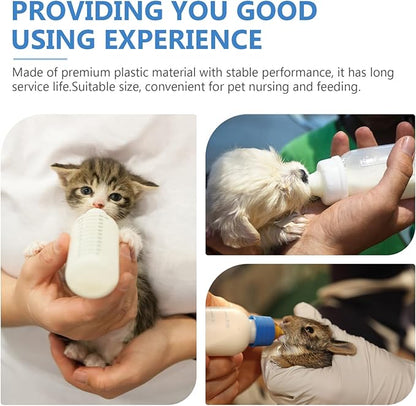 DECHOUS 3pcs Pet Supplies Cat Milk Bottles for Newborn Animals Dog Nursing Bottles