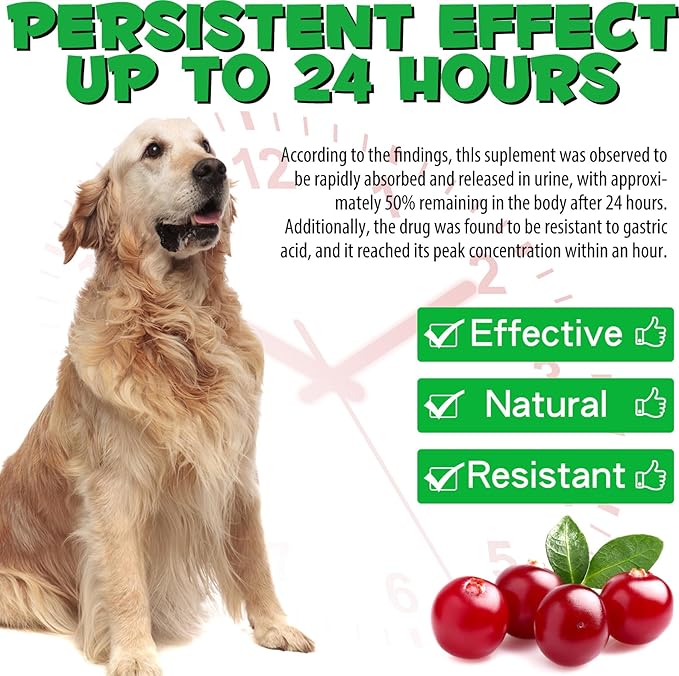 Urinary Tract for Dogs, Dog Urinary Tract Infection Treatment with Cranberry Supports Urinary Tract & Bladder, Supports Kidney Stone & Dog UTI, Pet Supplement Cranberry Supplement for Dogs - 60 ml