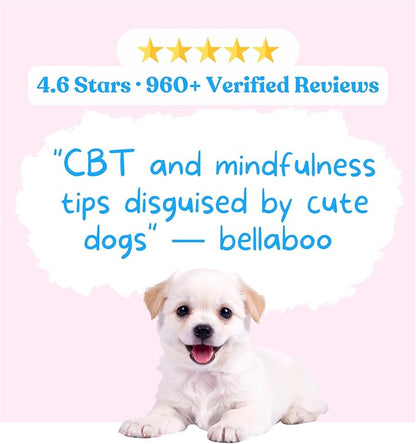 Dogs Against Anxiety Cards — 50 Anxiety Relief Cards | CBT & Mindfulness Exercises | Calming Gift for Women, Dog Lovers & Kids