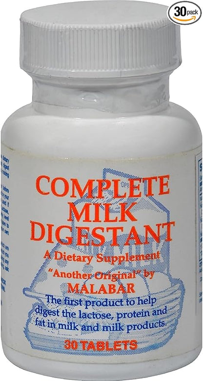Malabar Complete Milk Digestant - 30 Tablets