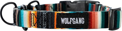 Wolfgang Heavy Duty Martingale Dog Collar with Quick Release Nylon Buckle for Walking & Training, LostArt Print, Small