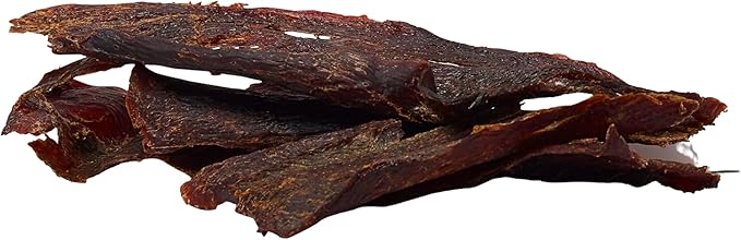 JustFoodForDogs Limited Ingredient Healthy Dog Treats and Dog Snacks, Jerky Treats, Human Grade, Preservative Free, Rawhide Free Chews, Low Calorie Treat - Venison Bark, 5 oz