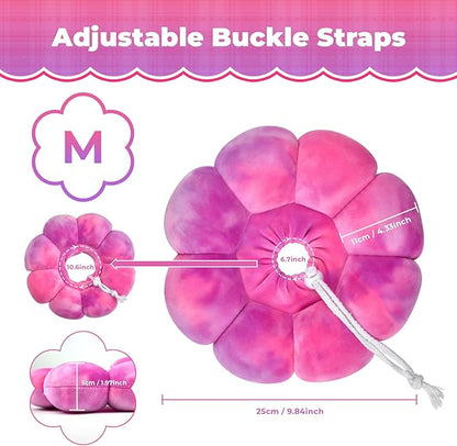 Adjustable Dog Cone Collar, Soft Dog Elizabethan Collar Recovery E Collar After Surgery, Recovery E-Collar for Kittens/Puppies and Cats Recovery (Rose Purple, M)
