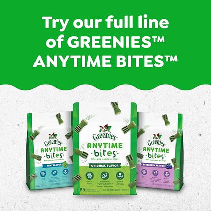 Greenies Anytime Bites Dog Treats,Mint Flavor,Dog Training Treats,10.3 oz. Bag,(Pack of 2)