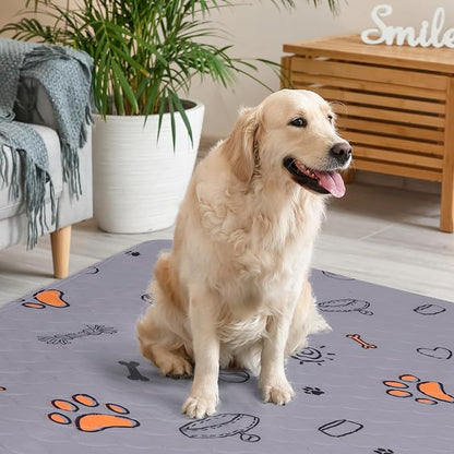 Washable Pee Pads for Dogs, Extra Large 72"x72" Super Absorbent Reusable Training Dog Pads, 100% Waterproof Non-Slip Large Dog Mat for Training, Whelping, Housebreaking, Incontinence, Playpen, Crate