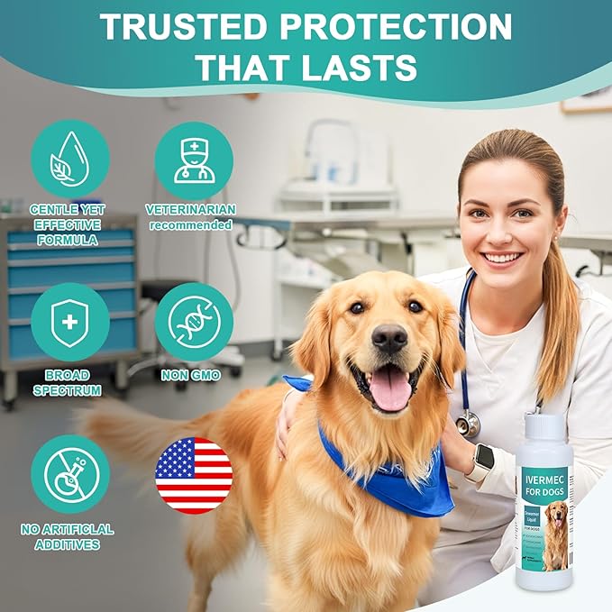 DEWORMER for Dogs – Broad Spectrum Digestive Cleanser, Supports Removal of Hookworms, Lungworms, Pinworms & Roundworms, Tapeworms, Whipworms, Internal Balance Support