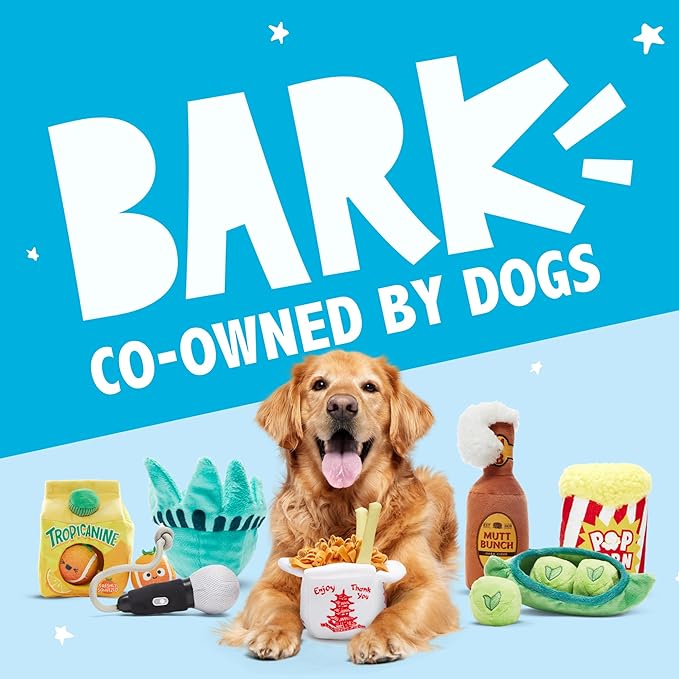 Barkbox 2 in 1 Interactive Plush Dog Toy - Rip and Reveal Toy for Dogs and Puppies - Stimulating Squeaky Pet Toys | Bucket o' Fried Licken