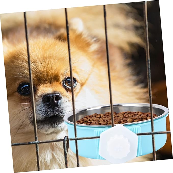 VANZACK Stainless Steel Dog Bowl Double Layer Easy to Pet Feeder Pet Supplies