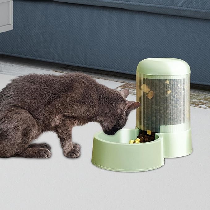 Automatic Pet Feeder Water Drinking Puppy Nonslip Bases Food Dispenser for Dogs Cats, Snack Feeder