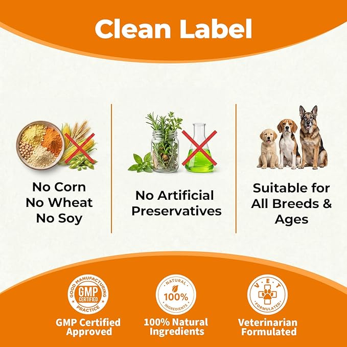 Dog Probiotics Soft Chews with 160mg Pumpkin & Papaya Enzymes – 90 Count – 4-in-1 Gut Support for Scooting Comfort, Stool Consistency & Occasional Gas – Chicken Liver Flavor