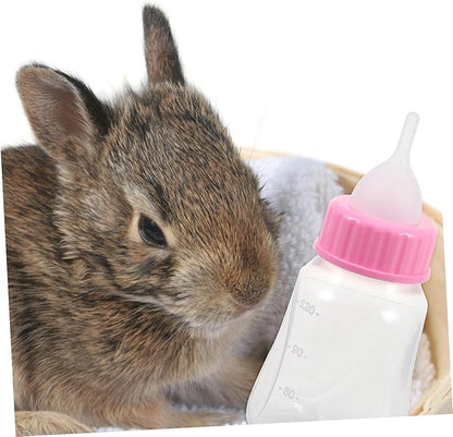 Happyyami 2pcs Cat Milk Bottle Kitten Feeding Bottles No Odor Kitten Supplies for Newborns