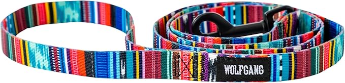 Wolfgang Heavy Duty Dog Leash, Pull-Tested to Over 800 lbs for Walking & Training, Quetzal Print, Small