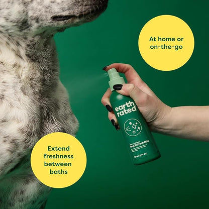Earth Rated Dog Deodorizing Conditioner Spray, Conditioning & Odor-Eliminating Perfume for Dogs, for All Coat Types, Refreshing White Tea & Basil Scent, 8 oz (Pack of 2)