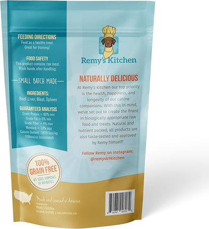 Beef Meat Medley Freeze Dried Dog Treats USA Sourced and Small Batch Made - Human-Grade, All Natural Dog Treats Without Artificial Preservatives, Grain Free - 3 oz