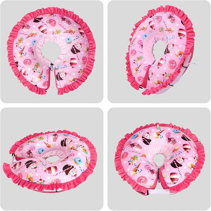 CuteBone Inflatable Dog Collar Alternative for Large Dogs After Surgery-Double Adjustable Neck Range P23SO00102XL