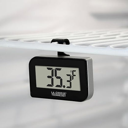 La Crosse Technology 314-152-B Digital Refrigerator-Freezer Thermometer with Hook