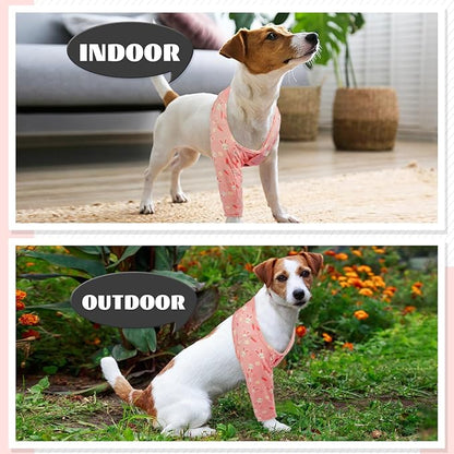 ROZKITCH Sleeve for Dogs Legs to Prevent Licking for Front Right Left Leg, Pet Wound Elbow Protector, Dog Recovery Suit Cone Collar Alternative for Sprain ACL CCL Arthritis Joint Care Rabbit 3XL