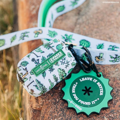 Lucy & Co. x Parks Project Feel the Earth Breath Dog Leash, Durable Matching Dog Lead with Heavy Duty Hardware, Large