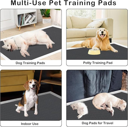 ELEGX Extra Large 48"x36" 30 Pcs Odor-Control Super Absorbency Charcoal Pee Pads for Dogs,Leak-Proof Pet Training Pee Pads,Thicken Disposable Potty Pads Puppy Training Pads for Cats Rabbits