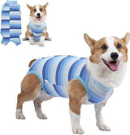 Coppthinktu Recovery Suit for Dogs Dog Onesie for Surgery, Dog Surgery Recovery Suit for Small Medium Dogs, E-Collar Alternative Anti Licking Abdominal Wounds Pet Surgery Recovery Neuter Suit