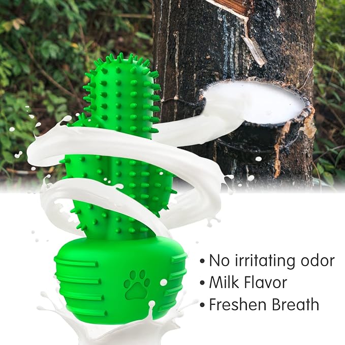 Pamlulu Dog Chew Toys Dog Toothbrush Stick Teeth Cleaning Brush Dental for Medium Large Dog, Puppy Christmas,Easter Birthday Gifts,Outdoor Squeaky Toys for Aggressive Chewers Tough Toys Interactive