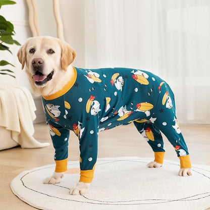 Dog Surgery Recovery Suit Onesies for Large Dogs Spayed Recovery Suit Cone Alternative After Surgery Abdominal Wounds Protector Dog Bodysuit for Medium Large Dogs Pajamas