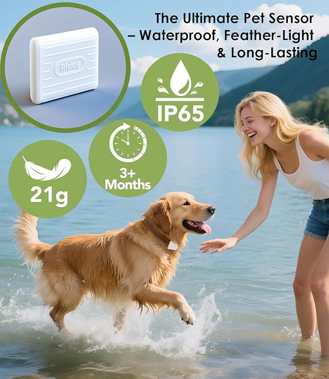 Automatic Dog Door with Collar Sensor, Up to 200 lbs, Electronic Extra Large Dog Door for Exterior Door with Mains-Powered, Timing Function, Anti-Pinch