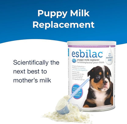 PetAg Esbilac Puppy Milk Replacer Powder - 12 oz, Pack of 3 - Powdered Puppy Formula with Prebiotics, Probiotics & Vitamins for Puppies Newborn to Six Weeks Old - Easy to Digest