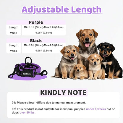 Double Dog Leash - 360°Swivel Tangle Free Splitter Attachment, 2 Dogs Multi-Functional Leashes, Dual Rope for Outdoor Walk Train Small Medium Large Two Pet, Purple