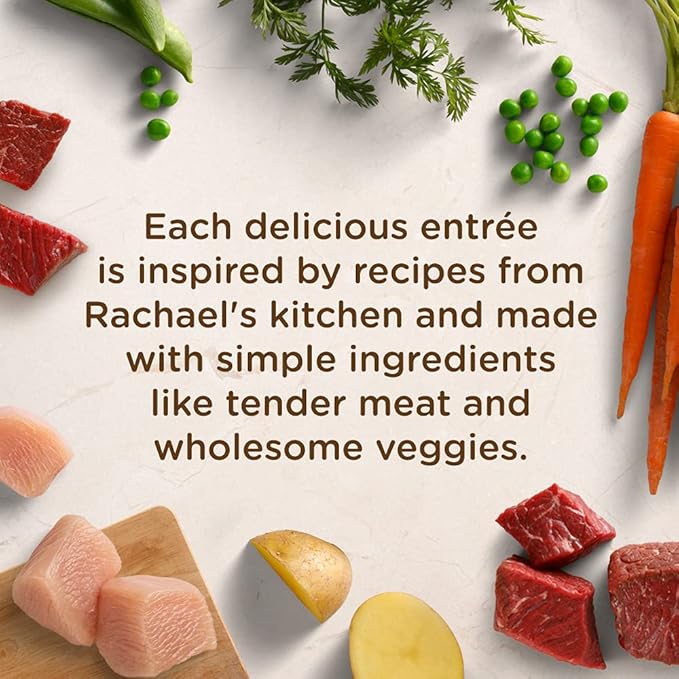 Nutrish Rachael Ray Wet Dog Food Variety Pack Hearty Recipes, six (6) 8 oz Tubs 2 Count (Pack of 24)