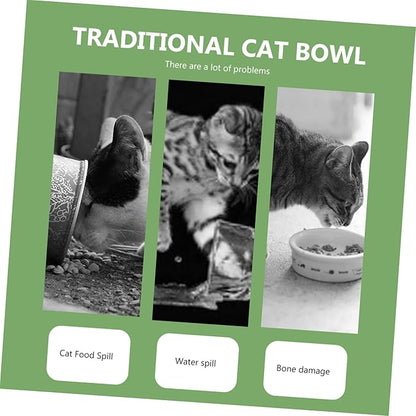 Balacoo Automatic Stainless Steel Dog Feeder Bowl and Water Dispenser Multifunctional Pet Food Container Elegant Design Convenient for Home and Pet Stores Green