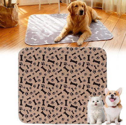 Puppy Pads with pheromones, 2026 Upgraded Washable Puppy Pads for Dogs & Cats, Pee Pad - Leak & Odor Waterproof, Non-Slip Base, Easy to Clean & Reusable (Brown-B, L: 31.5" × 35.4")
