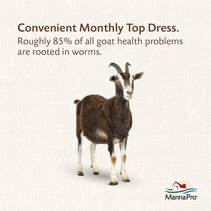 Manna Pro Positive Pellet Medicated Goat Dewormer, 25-Pounds
