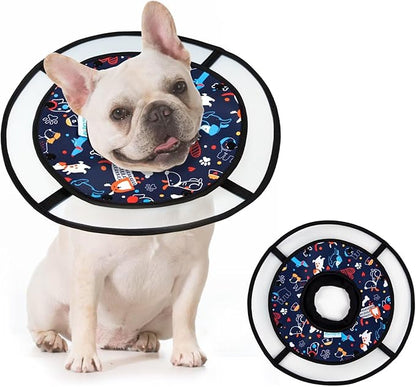Paw Legend Soft Dog Cone Collar for Dogs After Surgery Pet Recovery Collar for Small Medium Short-Nosed Cats Lightweight Comfy Cone Alternative to Stop Licking, M