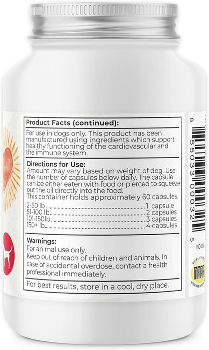 Dr. Harvey's Coenzyme Q10 - Heart & Cardiovascular Support Supplements for Dogs, 60 Capsules