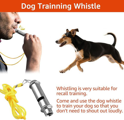 3Pack Set - Dog Clicker for Training, Retractable Target Stick, Whistle for Lure Course, Agility Equipment Tools for Dog Trainer, Cat Toilet Trainer Kit, Accessory for Pet Puppy Kitten Behavior Aids