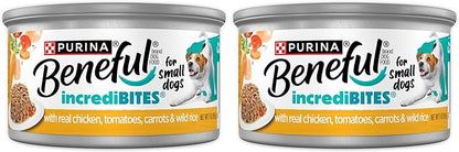 Beneful Purina Small Breed Wet Dog Food in Gravy,IncrediBites with Real Chicken - 3 oz. Cans,(Pack of 24)