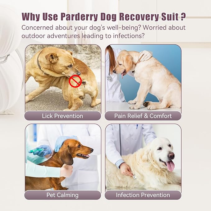Dog Recovery Suit for Surgery Dog Onesie for Female and Male E-Collar Alternative Anti Shedding Pajamas Long Sleeve Claming Bodysuit Pink XXXL