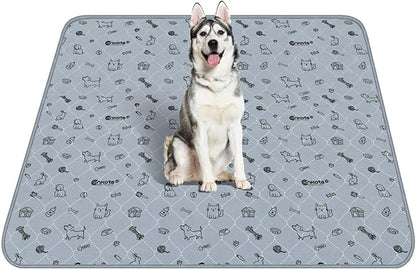 Extra Large 72"x72" Washable Pee Pads for Dog Super Absorbent, Reusable Pee Pads Non-Slip Waterproof Pet Training Mats for Playpen, Crate, Floor, Incontinence, Housebreak