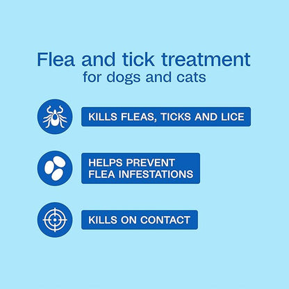 ADAMS Plus Flea & Tick Shampoo with Precor for Dogs, Cats, Puppies & Kittens, Flea Shampoo to Treat Flea Infestations, Kills Ticks, Fleas, Flea Eggs & Lice, Cleans and Conditions Coat, 6 Ounces