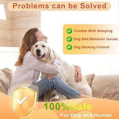 Anti Barking Device for Dogs - Dog Bark Deterrent Devices for Stopping Bad Dog Behavior - Ultrasonic Dog Bark Deterrent, Refuse to Shout and Slap - Best Anti Barking Device Rechargeable