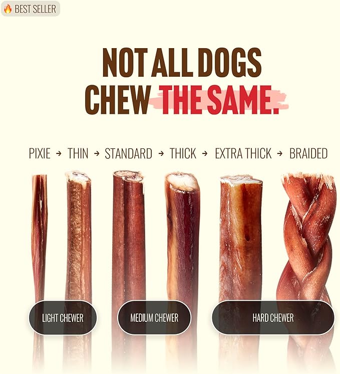 Natural Farm Odor Free Bully Sticks (2-3 Inch, 1 Pound) for Small & Medium Dogs - 100% Beef Chews for Pups, Non-GMO, Grain-Free, Fully Digestible Long Lasting Dog Treats